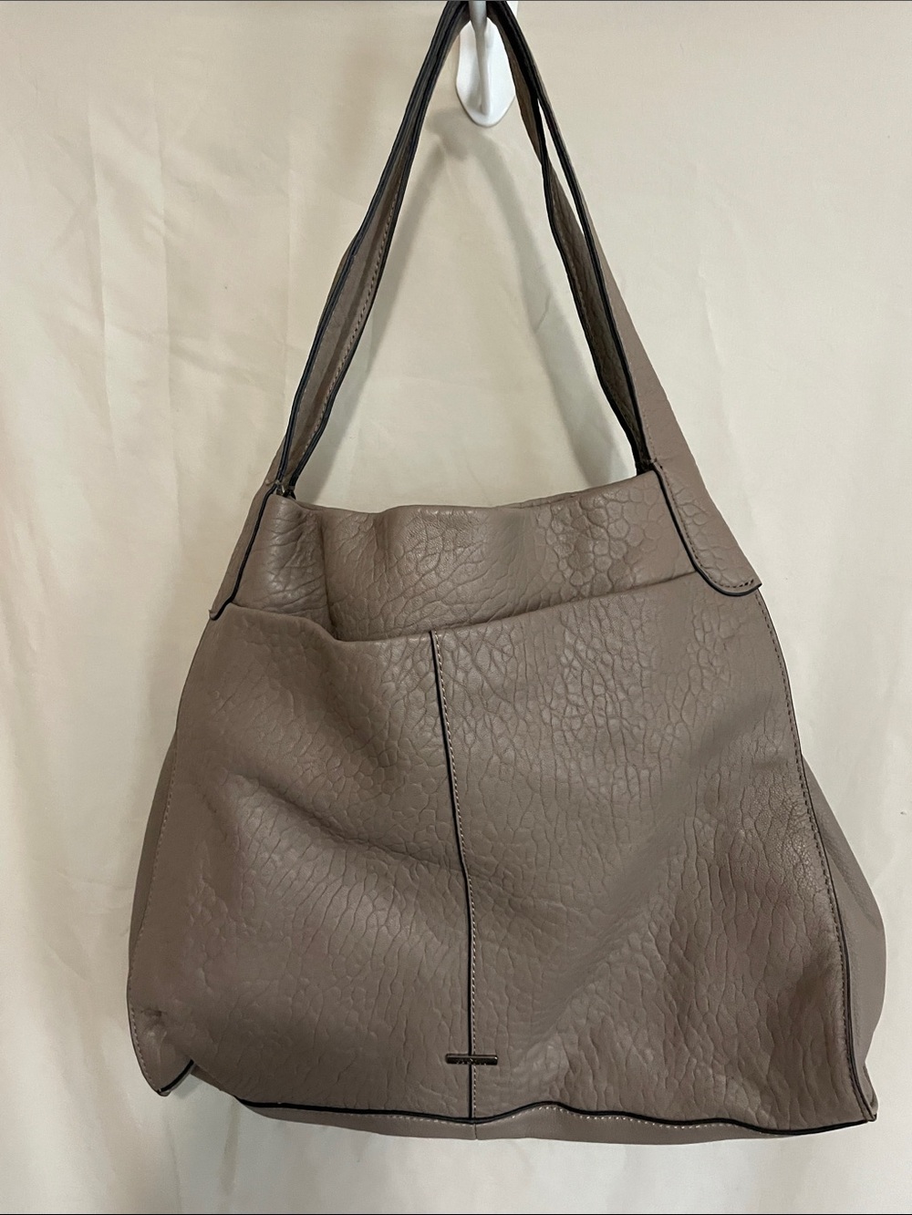 Vince Camuto Taupe Leather Shoulder Bag. Everyday Tote. Unused condition.